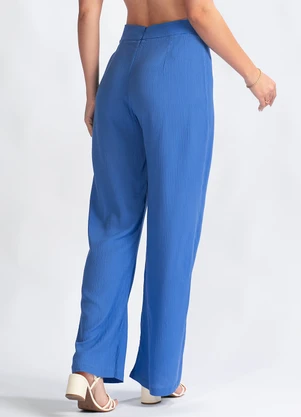 Maria Filó - Calça Flare em ViscoseAzul - MARIA FILÓ