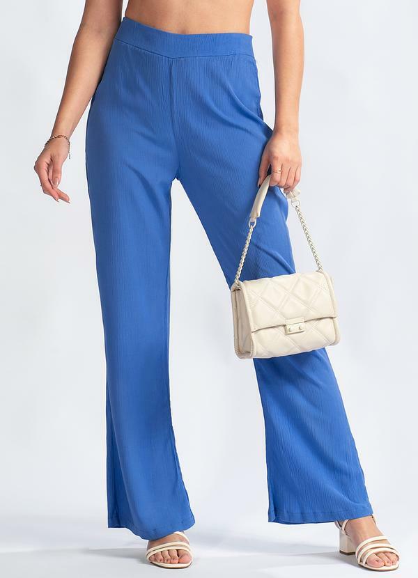 Maria Filó - Calça Flare em ViscoseAzul