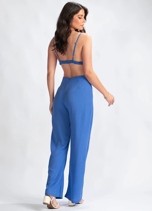 Maria Filó - Calça Flare em ViscoseAzul 4