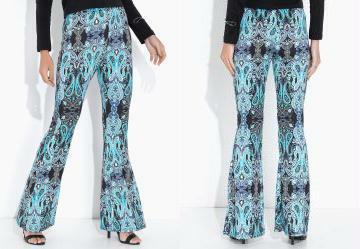 Cala Flare Estampada Mandala Azul