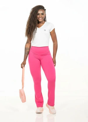 Cobertura - Calça Flare Feminina Rosa - COBERTURA