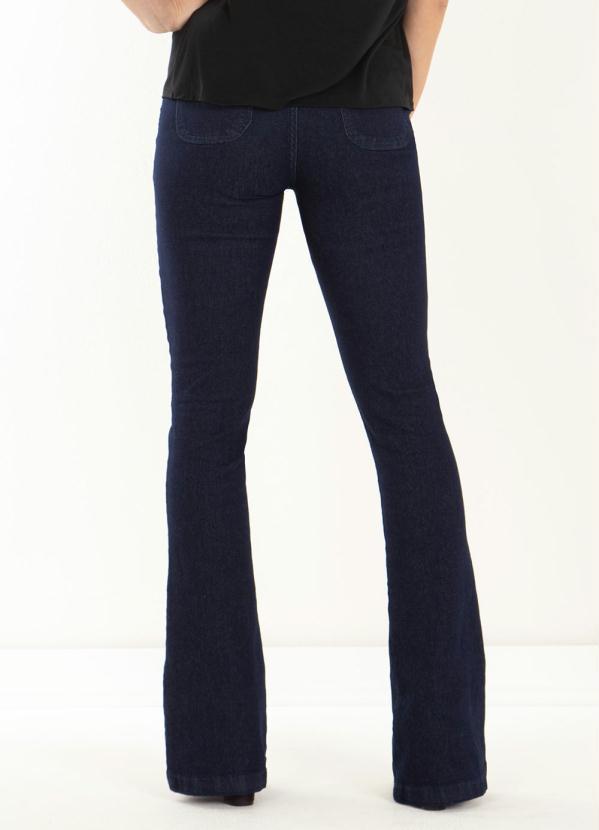 Quintess - Calça Flare Jeans Escuro 2