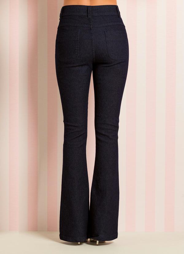 Quintess - Calça Flare Jeans Escuro 8
