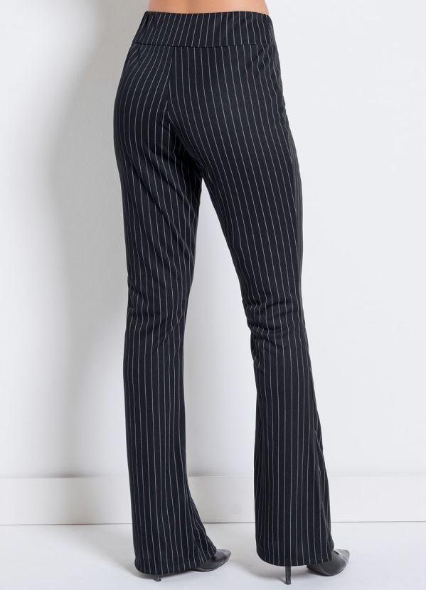 Moda Pop - Calça Flare Risca de Giz 7