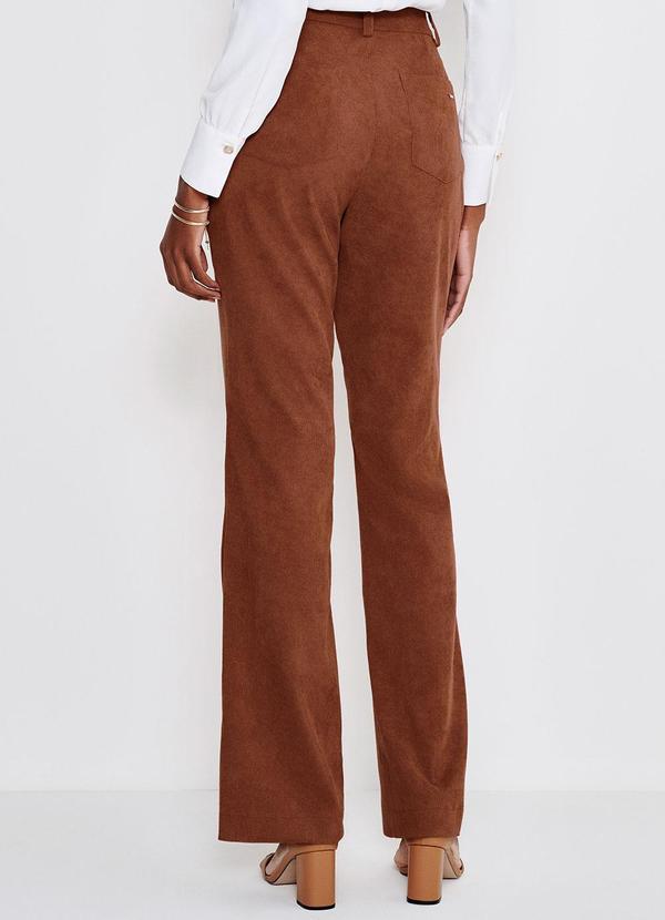 Principessa - Calça Flare Veludo Cotelê Alana Camel 2