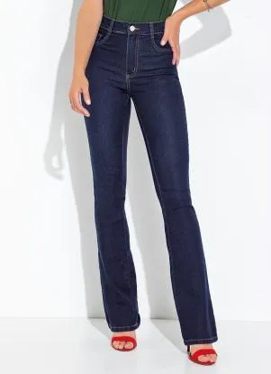 Sawary Jeans - Calça Jeans Azul Escuro Boot Cut - SAWARY JEANS