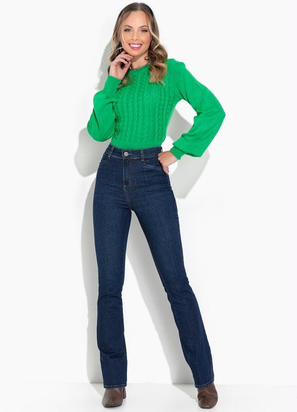 Sawary Jeans - Calça Jeans Azul Escuro em Jeans 3