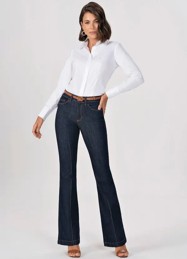 Principessa - Calça Jeans Flare Eloine Azul 3