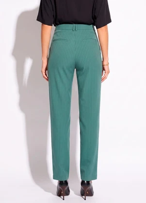 Colcci - Calça Listrada Verde - COLCCI