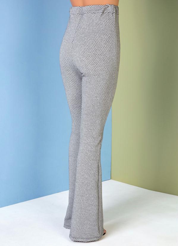 Outlet - Calça Mescla Flare em Malha Jacquard 6