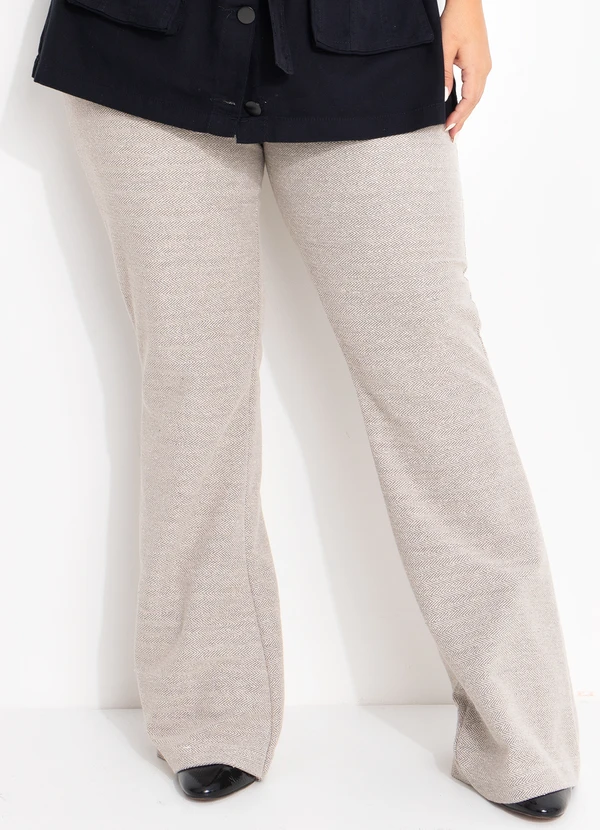 Quintess - Calça Natural em Moletinho Eco Chevron 5