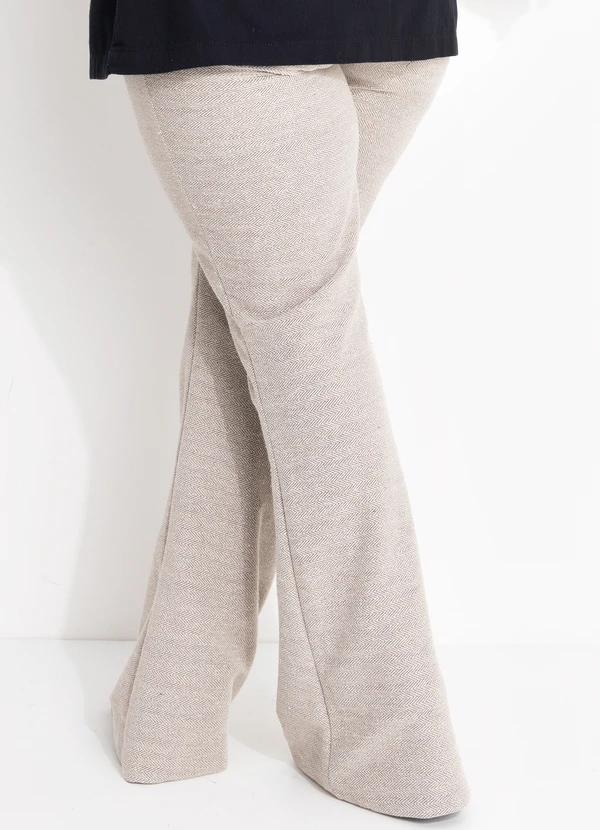 Quintess - Calça Natural em Moletinho Eco Chevron 4