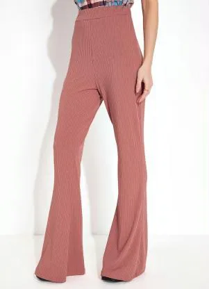 Moda Pop - Calça Nude com Cintura Alta - MODA POP