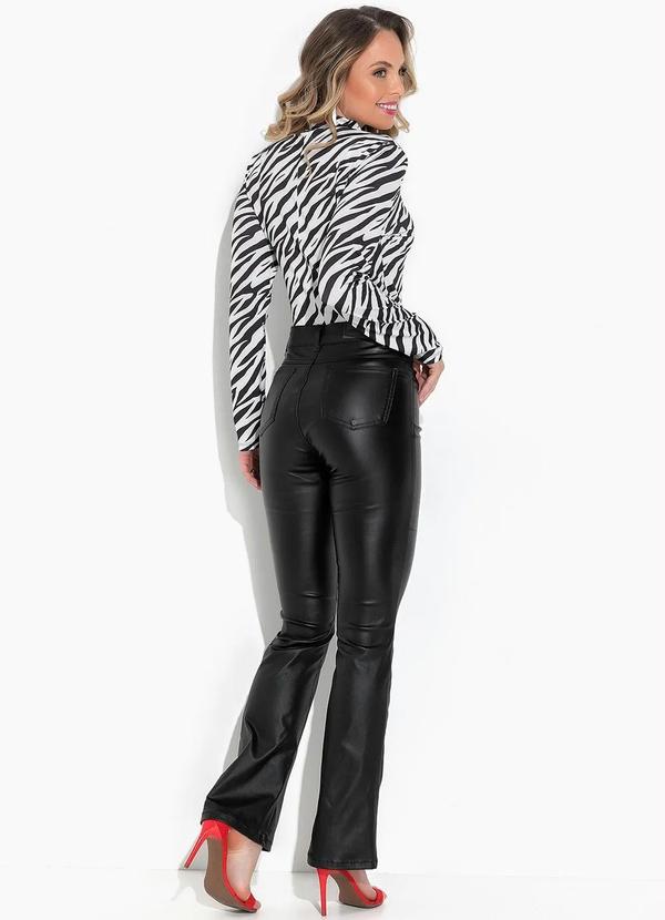 Sawary Jeans - Calça Preta em Sarja 4