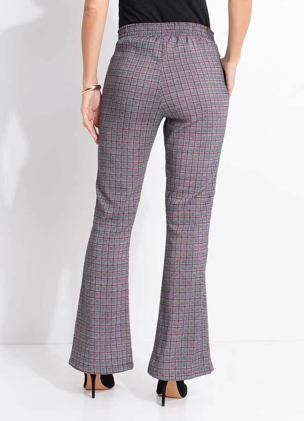 Quintess - Calça Príncipe de Gales em Bengaline 12