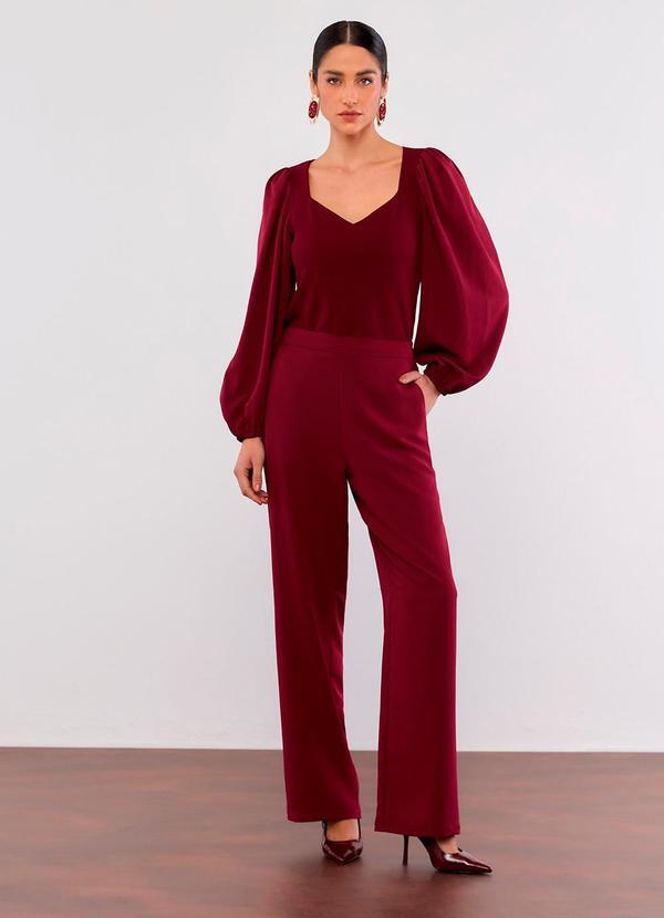 Carlota Costa - Calça Wide Acetinada Roxo 1