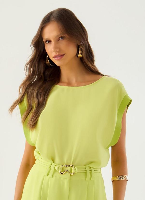 Carlota Costa - Calça Wide com Cinto Verde 1