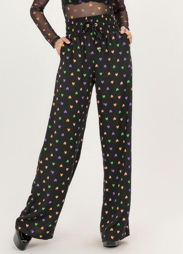 Angel - Calça Wide Leg Viscose Estampado