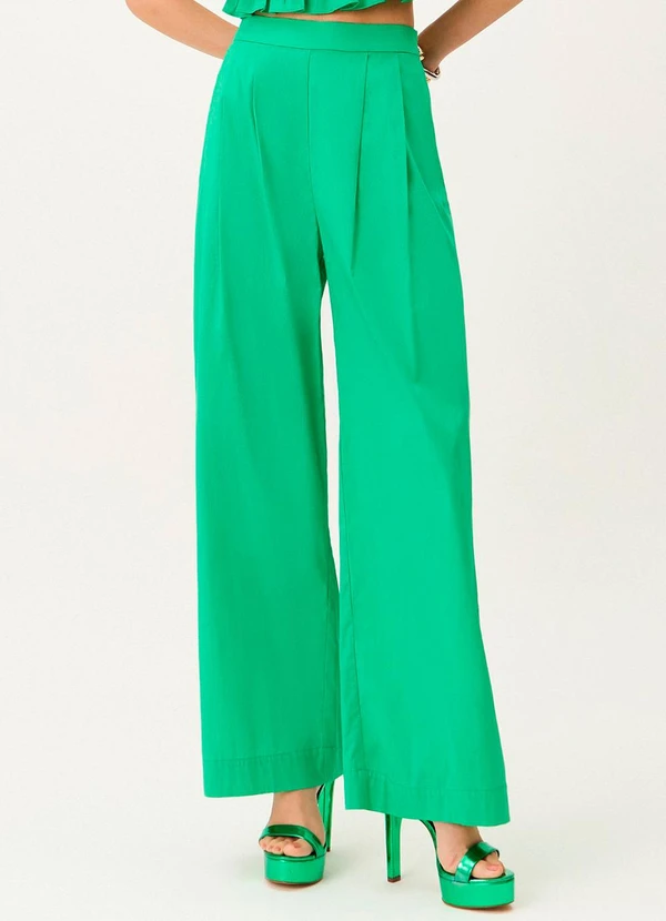 Carlota Costa - Calça Wide Verde