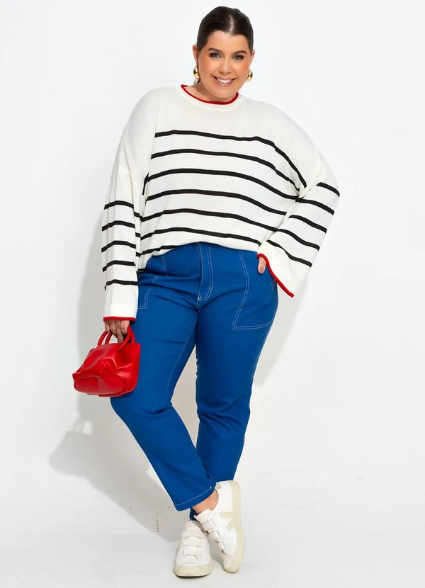 Quintess - Calça Azul Bic em Jeans 8