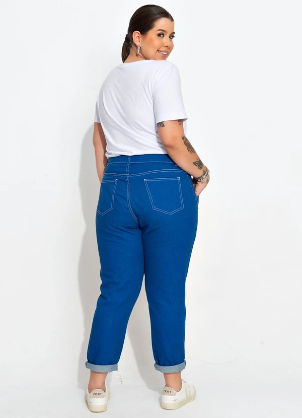 Quintess - Calça Azul Bic em Jeans 9