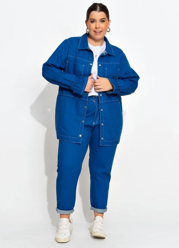 Quintess - Calça Azul Bic em Jeans 10