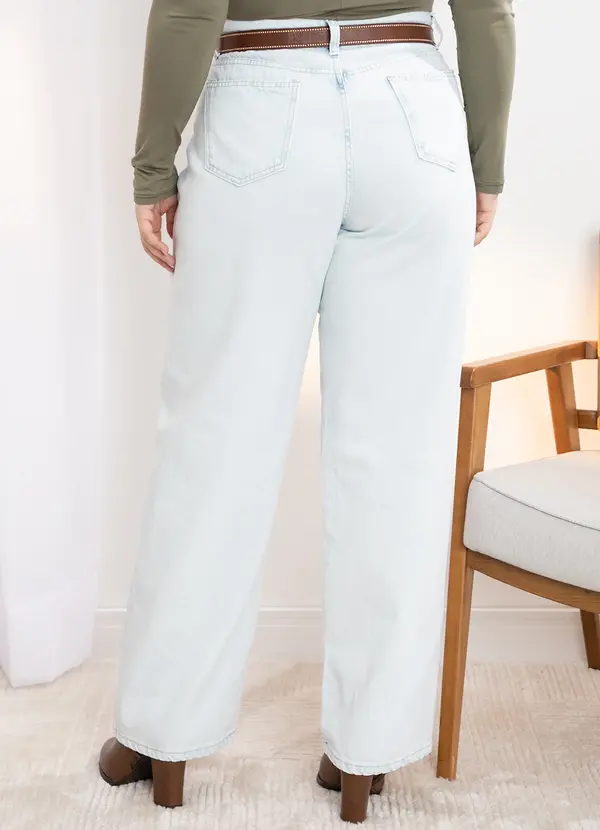 Quintess - Calça Azul Claro com Rasgados 7