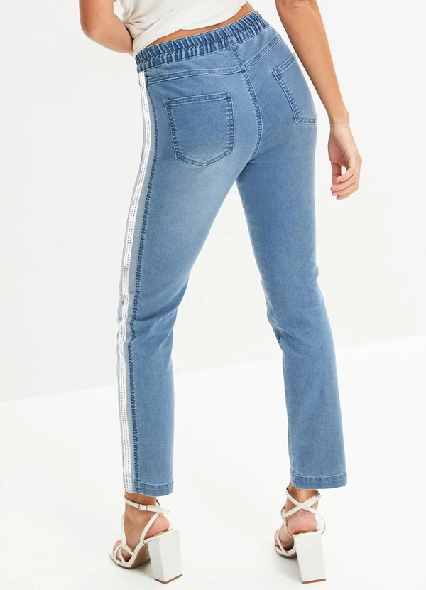 bonprix - Calça Azul Claro em Jeans 2