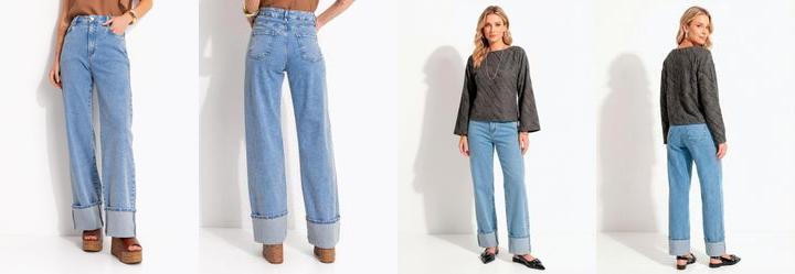 Cal�a Azul Claro em Jeans