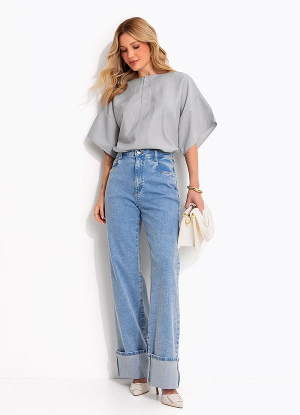 Quintess - Calça Azul Claro em Jeans 2