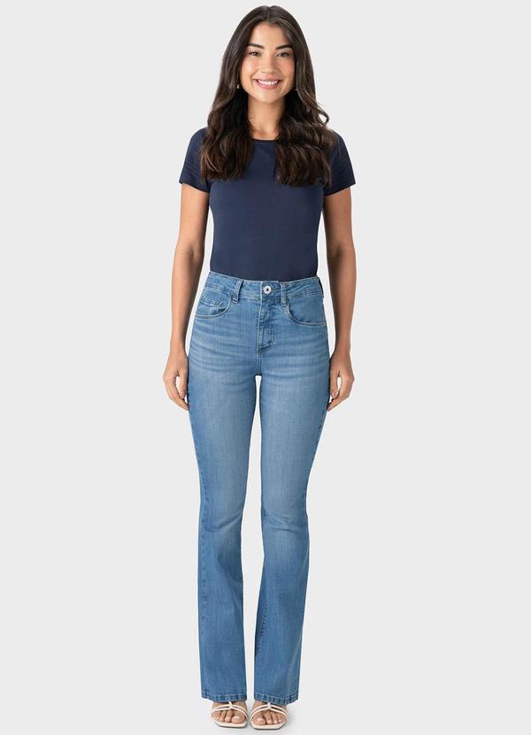 Malwee - Calça Azul Claro Feminina Small Flare Jeans 3