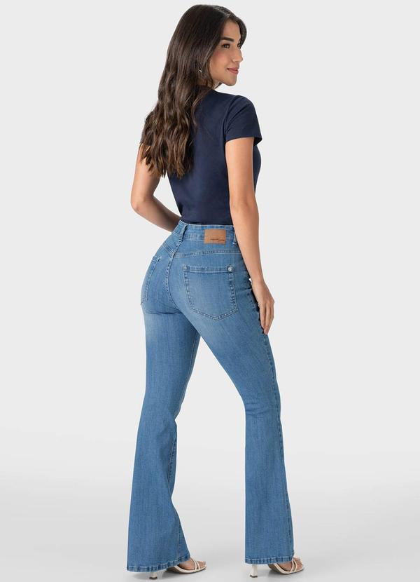 Malwee - Calça Azul Claro Feminina Small Flare Jeans 4