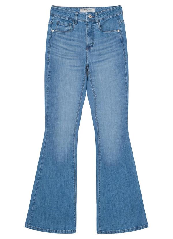 Malwee - Calça Azul Claro Feminina Small Flare Jeans 5