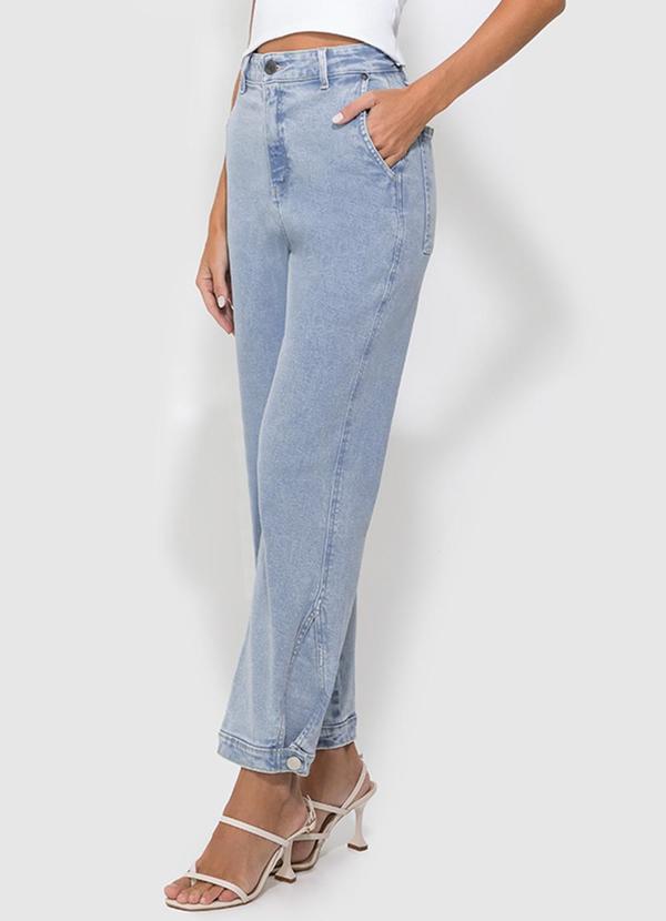 Enfim - Calça Azul Claro Reta Jeans