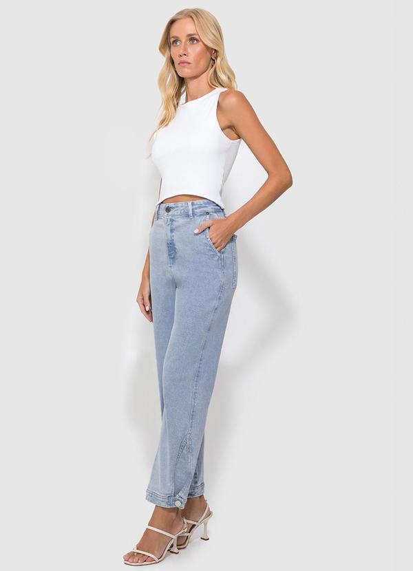 Enfim - Calça Azul Claro Reta Jeans 2
