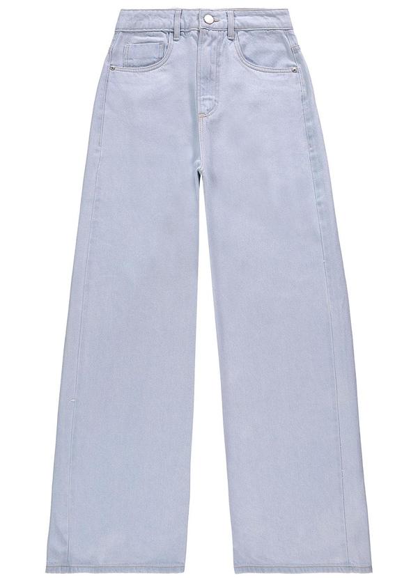 Enfim - Calça Azul Claro Wide Leg Jeans 4