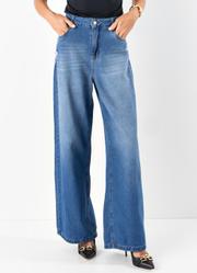 Cal�a Azul com Tran�as na Cintura