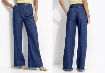 Cal�a Azul Escuro em Jeans