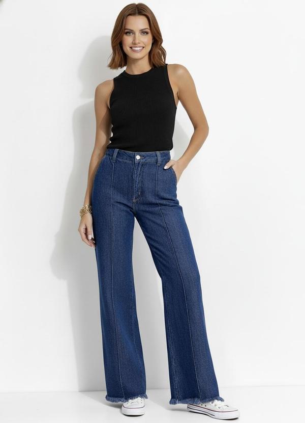 Cal�a (Azul Escuro) em Jeans