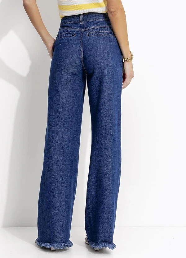 Quintess - Calça Azul Escuro em Jeans 2