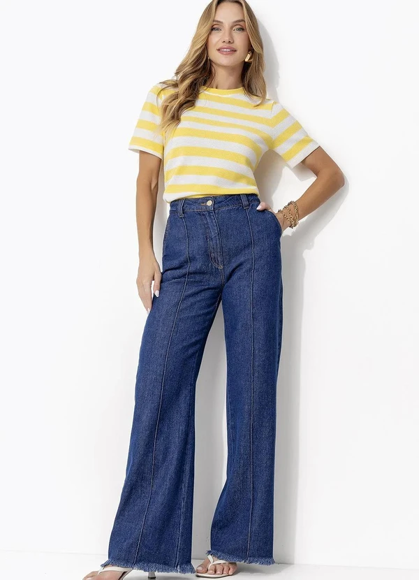 Quintess - Calça Azul Escuro em Jeans 6