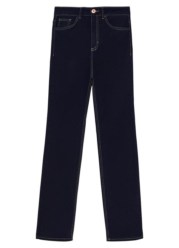 Malwee - Calça Azul Escuro Feminina Reta Jeans 5