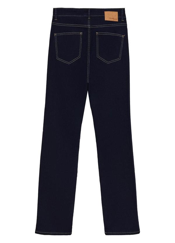 Malwee - Calça Azul Escuro Feminina Reta Jeans 6