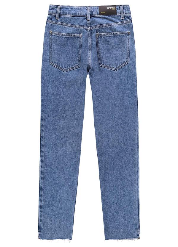 Enfim - Calça Azul Feminina Reta Jeans 4