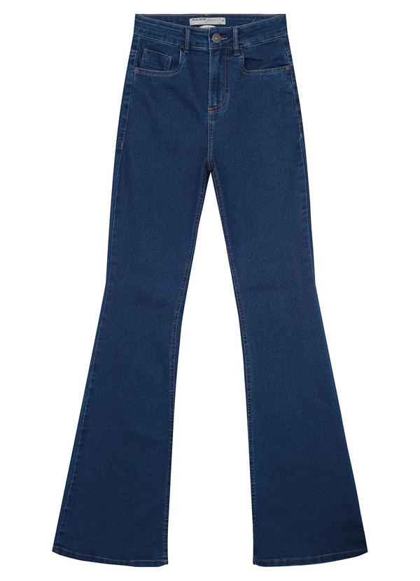 Malwee - Calça Azul Índigo Feminina Flare Flex Jeans 5