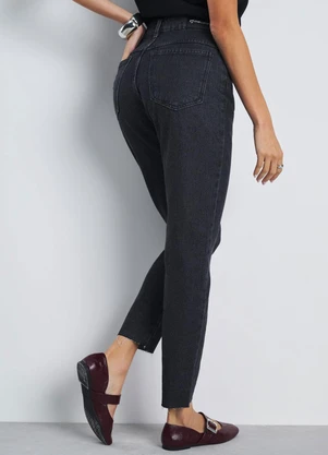 Meu Jeans - Calça Azul Mom Anne Cintura Média Azul - MEU JEANS