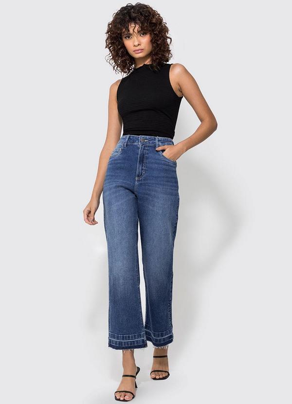 Enfim - Calça Reta Jeans Azul 2
