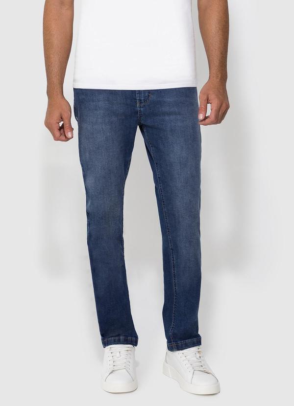 Enfim - Calça Azul Slim Jeans Estonado