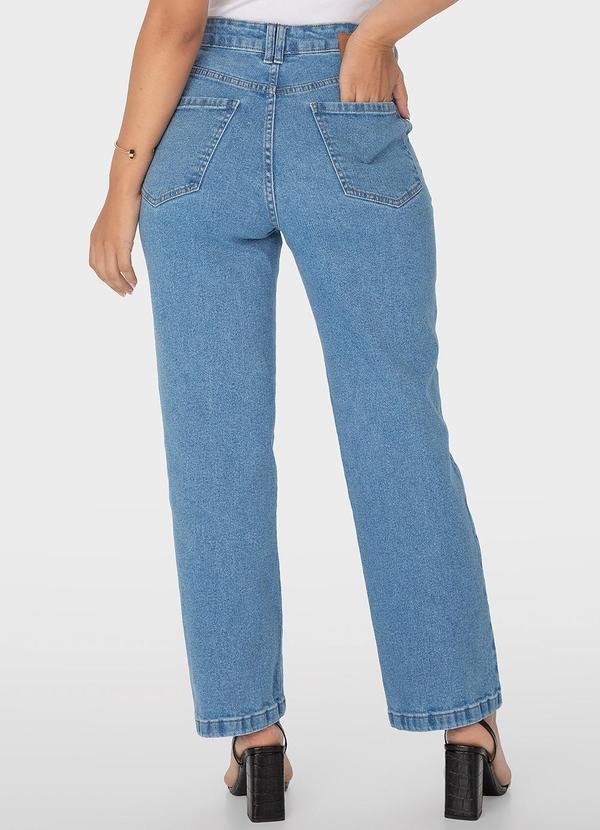 Malwee - Calça Azul Straight Cropped Jeans 2