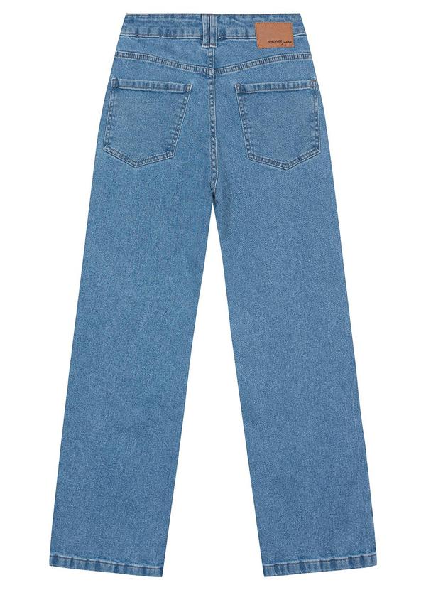 Malwee - Calça Azul Straight Cropped Jeans 6